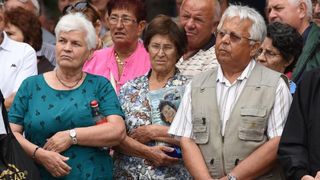 Srb: Polaganjem vijenaca obilježena obljetnica Dana ustanka naroda Like, Photo: Dino Stanin/PIXSELL