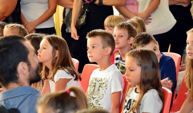 Prvi dan škole u OŠ Stanovi  ; foto Iva Perinčić