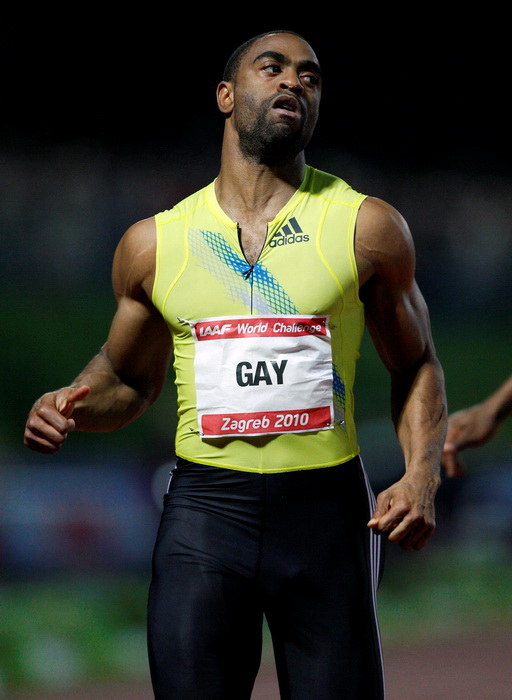 Zagreb, 010910.
Atletski stadion Mladost, Jarunska 5.
60. atletski memorijal Borisa Hanzekovica, World Challenge Zagreb 2010.
Na fotografiji: Tyson Gay.
Foto: Ronald Gorsic / CROPIX Zagreb, 010910.
Atletski stadion Mladost, Jarunska 5.
60. atletski memorijal Borisa Hanzekovica, World Challenge Zagreb 2010.
Na fotografiji: Tyson Gay.
Foto: Ronald Gorsic / CROPIX