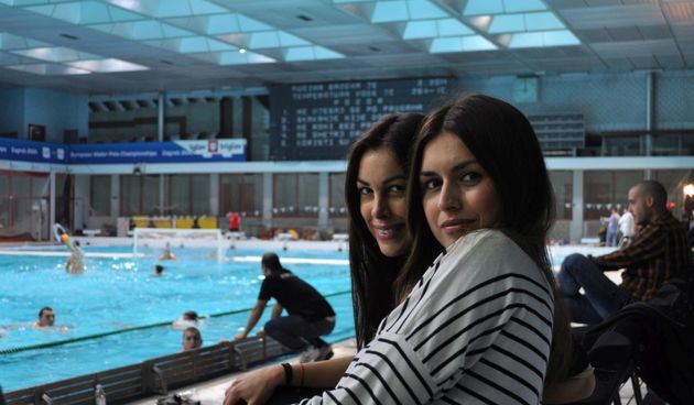 Ljepotice Anita Dujić, Vedrana Linardić i Antonija Šola bodrile zagrebačku Mladost