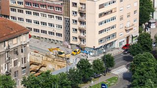 Pogled sa Zagrebačke katedrale na centar grada – Zagreb