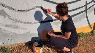 Učenici Škole primijenjene umjetnosti i dizajna oslikavaju još jedan zid na Višnjiku