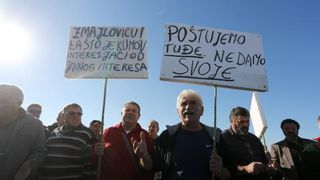 Pag: Prosvjed protiv ilegalnih berača samoniklog bilja, Foto: Filip Brala/PIXSELL