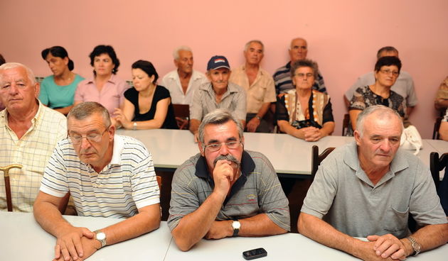 Zadar, 020911.
Danas je u domu sindikata odrzan skup bivsih zaposlenika  iz bivsih tvrtki (poduzeca) koje su likvidirane kroz pretvorbu, privatizaciju i stecajne postupke kao sto su Transport, Croatia Zadar line, Tvornica koze, Bagat, Plodine, Tekstilna i