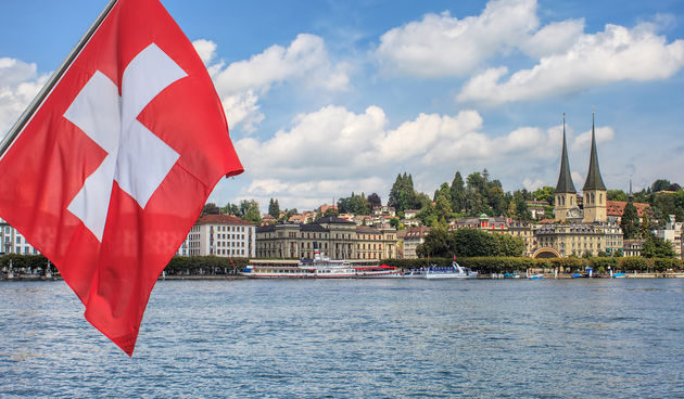 Švicarska, zastava
