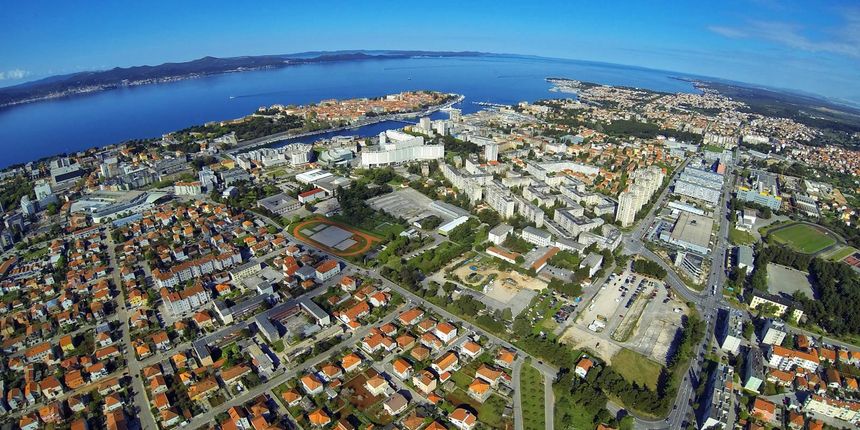 Panorama Zadra iz zraka. Zadar iz zraka