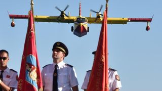 Vodice: Mimohodom vatrogasaca započelo obilježavanje 9. obljetnice kornatske tragedije. Photo: Hrvoje Jelavić/PIXSELL Vodice: Mimohodom vatrogasaca započelo obilježavanje 9. obljetnice kornatske tragedije. Photo: Hrvoje Jelavić/PIXSELL