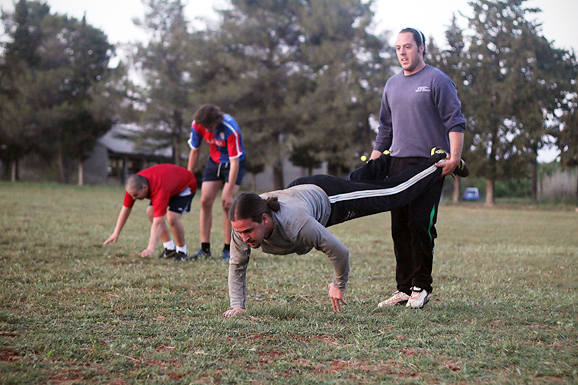 Trening zadarskih ragbijaša u Zemuniku (foto:Saša Čuka)