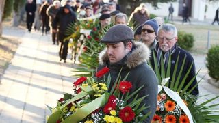 Posljednji ispraćaj velikog hrvatskog književnika Ive Brešana na šibenskom groblju Kvanj