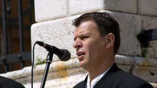 Klapa Kadena na Narodnom trgu, 12. travnja 2009.