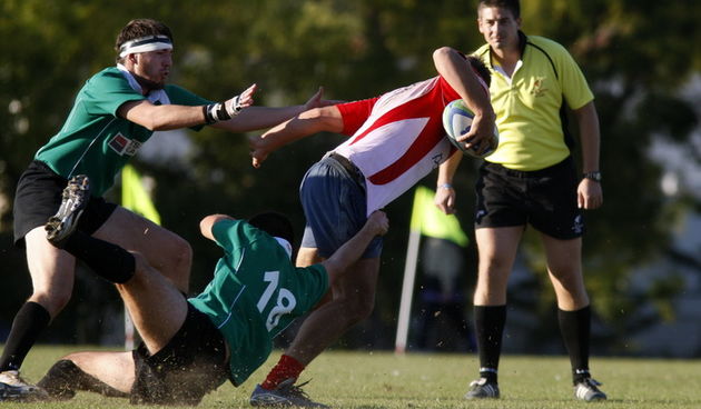 Zadar, 151011. 
Igraliste na Visnjiku.
Prvenstvo Hrvatske regija Jug. 
Ragbi utakmica RK Zadar (zeleni)