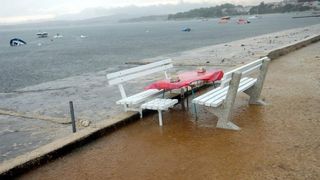 Otok Vir gotovo je potopljen uslijed jakog kišnog i grmljavinskog nevremena koje traje već drugi dan, Photo: Damir Špehar/PIXSELL Otok Vir gotovo je potopljen uslijed jakog kišnog i grmljavinskog nevremena koje traje već drugi dan, Photo: Damir Špehar/PIXSELL