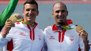 Rio de Janeiro, Brazil – Braća Sinkovic, Martin i Valent, osvajači su olimpijske zlatne medalje u utrci dvojaca na pariće.  Photo: Igor Kralj/PIXSELL