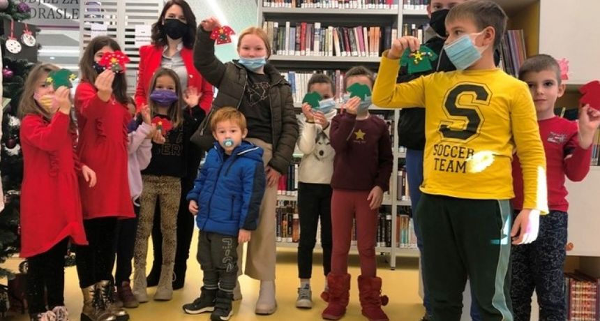 Čarobno božićno jutro u biogradskoj Gradskoj knjižnici