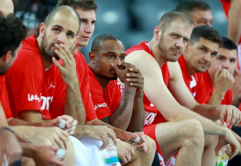 Arena Zagreb, Zagreb – Pripremni turnir za EuroBasket 2015., Hrvatska – Estonija. Photo: Igor Kralj i Marko Lukunic/PIXSELL Arena Zagreb, Zagreb – Pripremni turnir za EuroBasket 2015., Hrvatska – Estonija. Photo: Igor Kralj i Marko Lukunic/PIXSELL