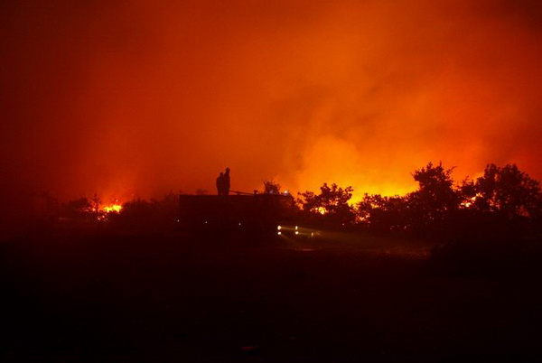 Vatrogasci gase pozar u Policima, Foto: Zdenko Knezevic