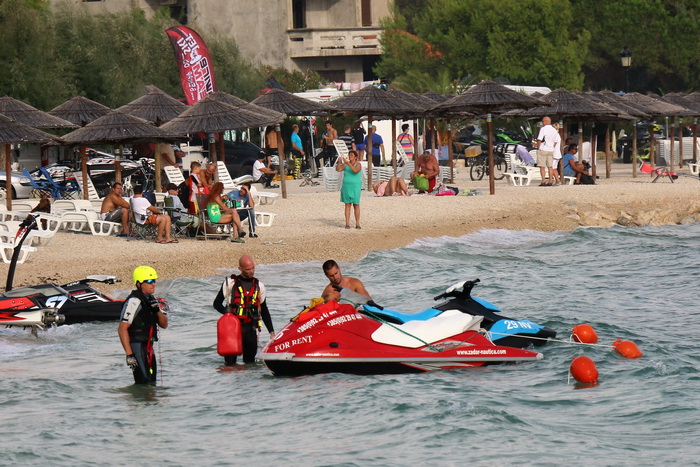 Vir: Slobodan trening na plaži Jadro pred utrke Alpe Adria Jest Ski Toura. Foto: Kažimir Škrbić/Virski list