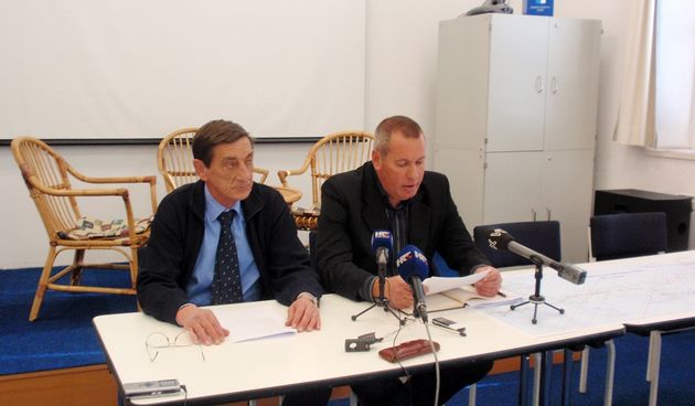 Predsjednik Udruge Otočni sabor Denis Barić i tajnik Gordan Marinović