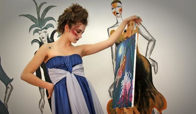 2500 kn; Haljinu dizajnira Klara Dedić: saten-svila i muslin (foto: Marin Gospić)