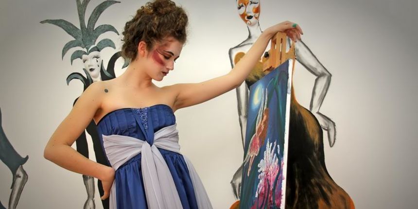 2500 kn; Haljinu dizajnira Klara Dedić: saten-svila i muslin (foto: Marin Gospić)