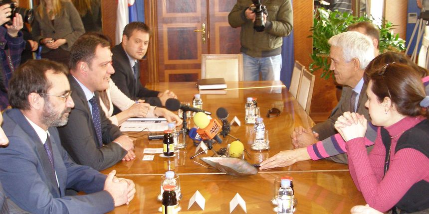 Posjet glavnog tajnika FIBA-e Zanolina Zadru (foto N.Turcinov)