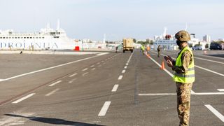 U Gaženicu dopremljena vojna oprema i sredstva za vježbu Immediate Response 21 U Gaženicu dopremljena vojna oprema i sredstva za vježbu Immediate Response 21