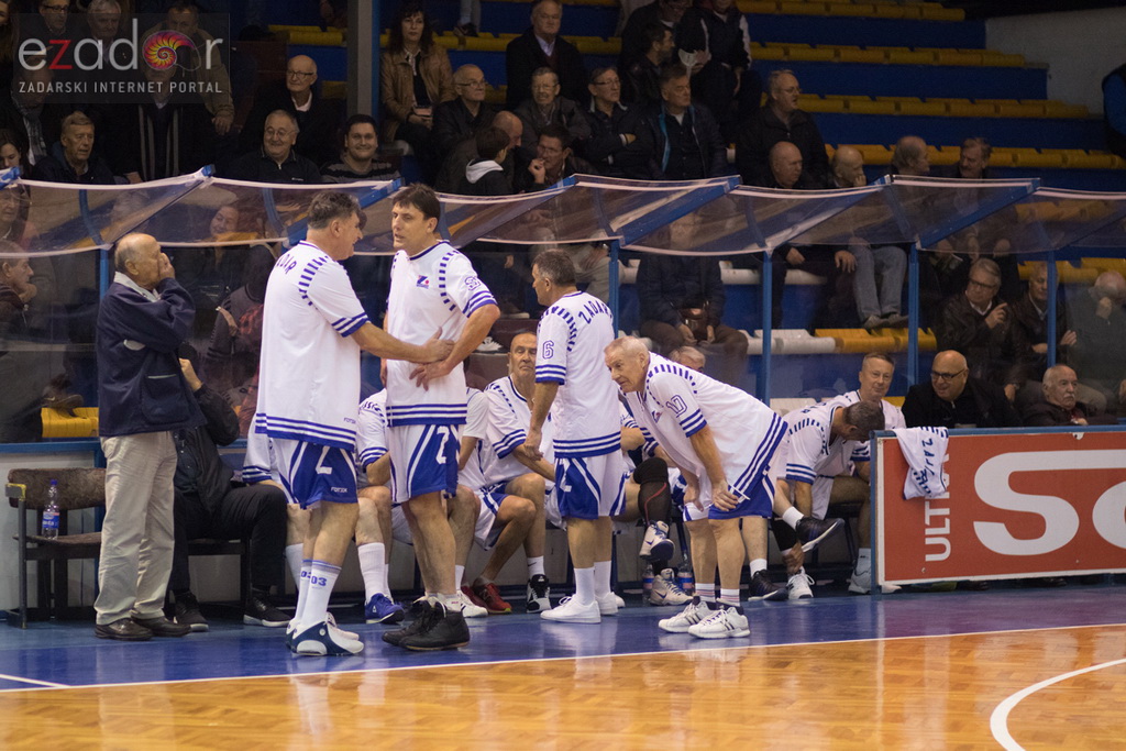 Fešta u povodu 80. rođendana Pina Giergie: Vetarani KK Zadar – Veterani KK Olimpija Fešta u povodu 80. rođendana Pina Giergie: Vetarani KK Zadar – Veterani KK Olimpija