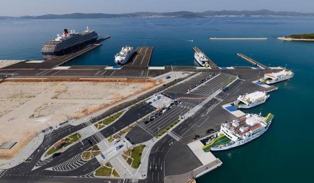 Nova luka Gaženica, pogled iz zraka, Foto: Dino Stanin/PIXSELL