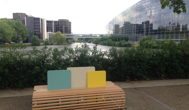 Klupa koja predstavlja Hrvatsku postavljena u Strasbourgu