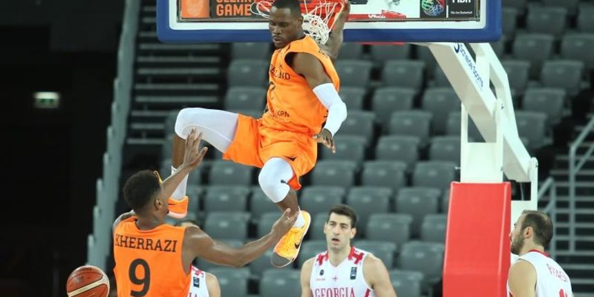 05.09.2015., Arena Zagreb, Zagreb – EuroBasket 2015., skupina C, 01. kolo, Gruzija – Nizozemska. Eurobasket 2015 po prvi puta odrzava se u cetiri drzave. Hrvatska (Zagreb), Njemacka (Berlin), Litvija (Riga) i Francuska (Montpellier) ugostit ce kosarkase t 05.09.2015., Arena Zagreb, Zagreb – EuroBasket 2015., skupina C, 01. kolo, Gruzija – Nizozemska. Eurobasket 2015 po prvi puta odrzava se u cetiri drzave. Hrvatska (Zagreb), Njemacka (Berlin), Litvija (Riga) i Francuska (Montpellier) ugostit ce kosarkase t