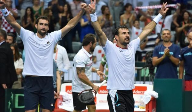 Davis Cup: Ivan Dodig/Marin Čilić – Nicolas Mahut/Pierre-Hugues Herbert 3-1. Photo. Hrvoje Jelavić/PIXSELL