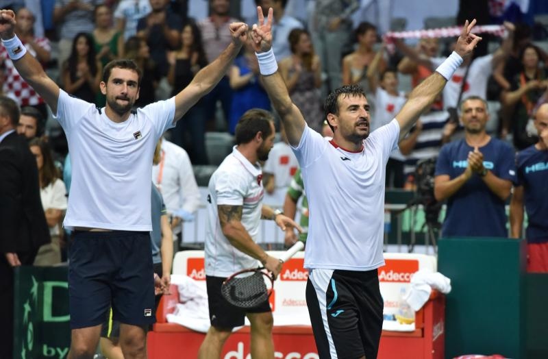 Davis Cup: Ivan Dodig/Marin Čilić – Nicolas Mahut/Pierre-Hugues Herbert 3-1. Photo. Hrvoje Jelavić/PIXSELL