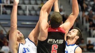 24.09.2015., Zadar – Zadar Dogus Basketball Tournament, KK Zadar – Olympiakos. Photo: PIXSELL