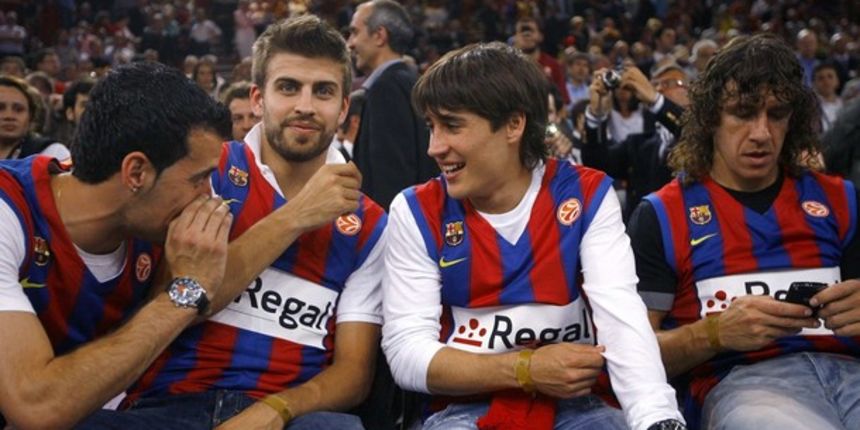 Busquets, Pique, Krkić i Puyol, Foto: Reuters Busquets, Pique, Krkić i Puyol, Foto: Reuters