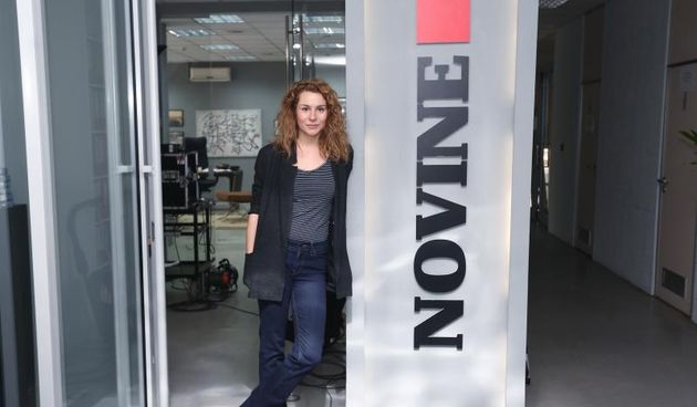 Tihana Lazović na snimanju serije Novine Dalibora Matanića. Photo: Zeljko Lukunic/PIXSELL