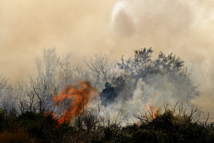 Zadar, 270810
Veliki pozar izbio je danas popodne u Zadru na podrucju izmedju kvarta Bili brig i put Bokanjca. Vatrogasci su i dalje na terenu te se bore sa vatrom da ne dodje do obliznjih kuca.
Foto: Jure Miskovic / CROPIX