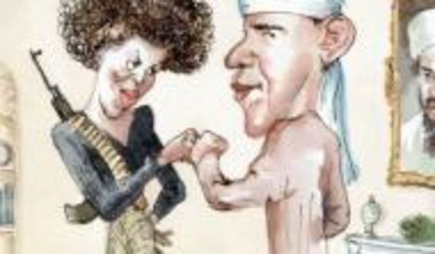 Obama karikatura (Foto: AP)