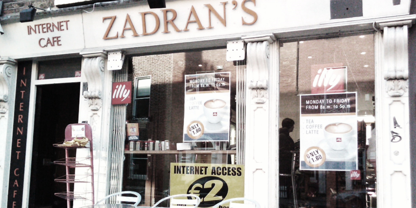 Zadran’s, internet cafe u srcu Dublina, Foto: Jasminka Griffin