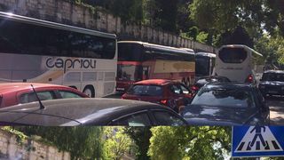 Svakodnevne situacije zadarskom na poluotoku: prometne nevolje zbog lošeg rješenja ukrcajno/iskrcajnih mjesta za turističke autobuse