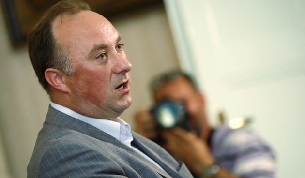 Zagreb, 200511.
Amruseva 7.
Ured odvjetnika Ante Nobila.
Press konferencija bivseg potpredsjednika vlade Damira Polanceca na aktualne teme iz politickog zivota Hrvatske.
Foto: Goran Mehkek / Cropix