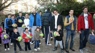 Košarkaši i djelatnici KK Zadar posjetili dječji vrtić Latica, Foto: Dino Stanin/PIXSELL Košarkaši i djelatnici KK Zadar posjetili dječji vrtić Latica, Foto: Dino Stanin/PIXSELL