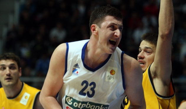 Zadar, 230313. Kosarkaska dvorana Kresimira Cosica. Utakmica 26. kola ABA lige, izmedju Zadra i Splita. Na fotografiji: Jusuf Nurkic.Foto: Jure Miskovic / CROPIX