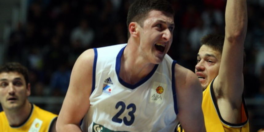 Zadar, 230313. Kosarkaska dvorana Kresimira Cosica. Utakmica 26. kola ABA lige, izmedju Zadra i Splita. Na fotografiji: Jusuf Nurkic.Foto: Jure Miskovic / CROPIX