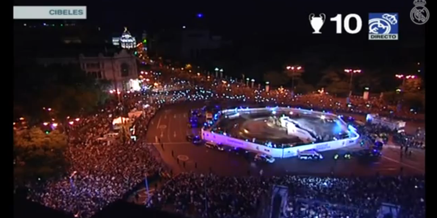 Fešta u Madridu nakon Realovog osvajanja Lige prvaka, screenshot: youtube Fešta u Madridu nakon Realovog osvajanja Lige prvaka, screenshot: youtube