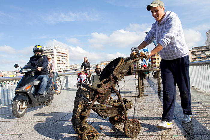 Ronilacki klub Sv. Roko – čišćenje, uvala Jazine, foto: Leo Banić