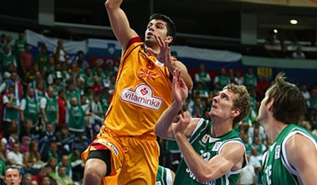 Makedonija – Slovenija, foto: www.eurobasket2011.com