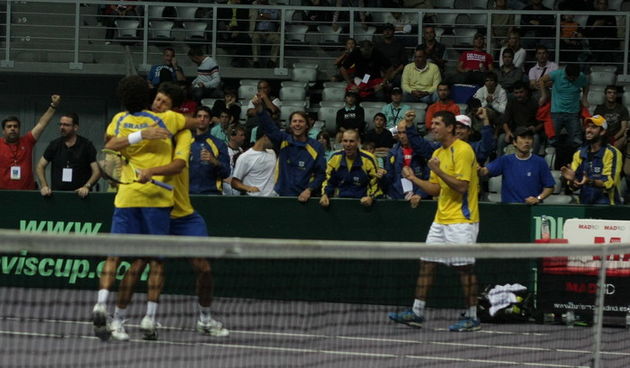 Slavlje brazilskog para Melo/Sa (Foto:Marin Gospic)