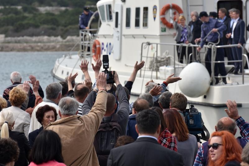 Predsjednica Grabar Kitarović posjetila otok Ist. Foto: Dino Stanin/PIXSELL