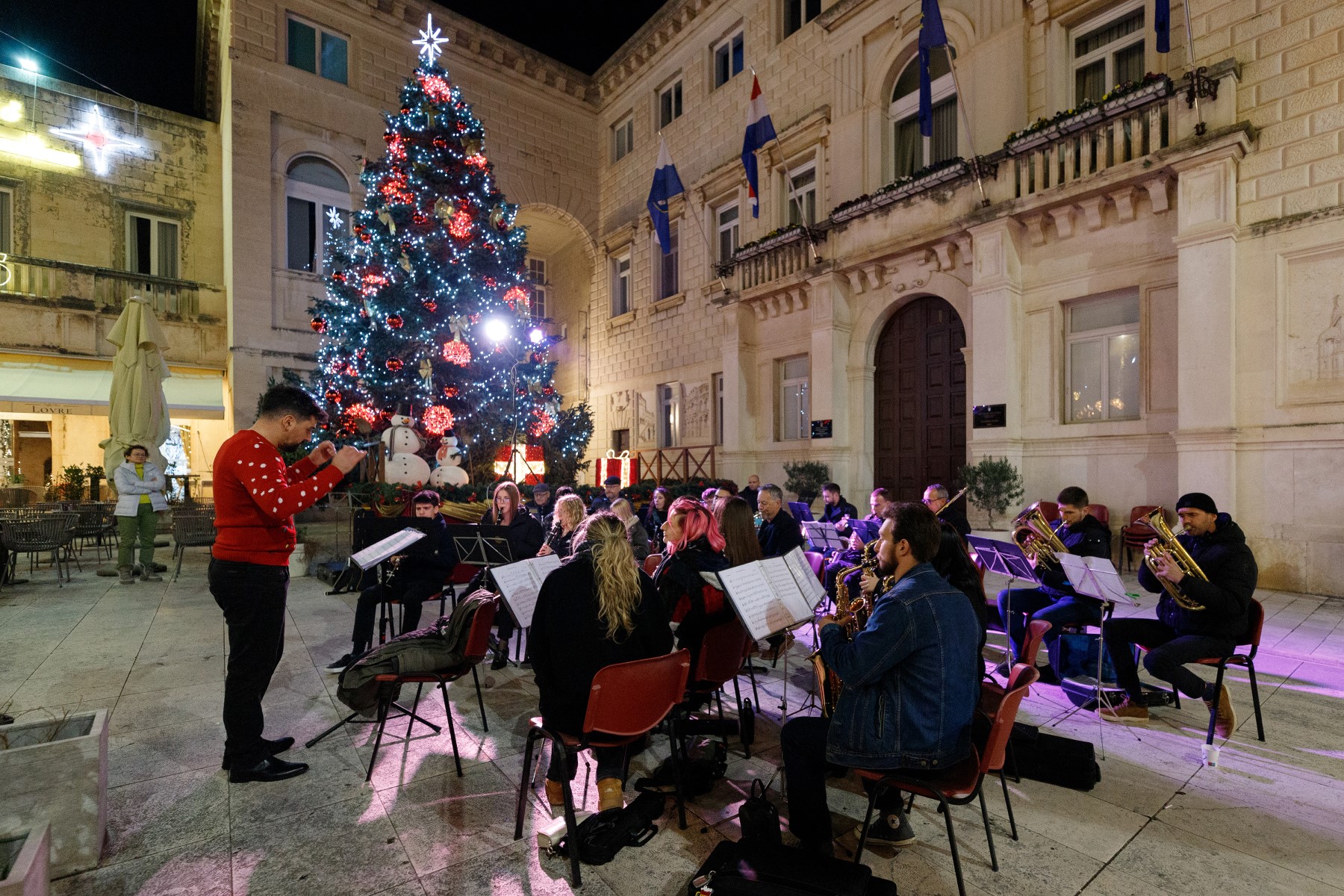 Gradska glazba Zadar na Narodnom trgu