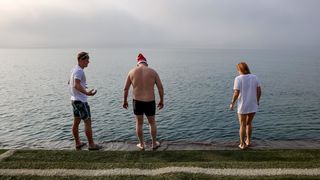 Novogodišnje kupanje na Morskim orguljama